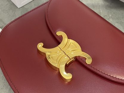 REPLICA CELINE BESACE CLEA IN SHINY CALFSKIN RED #3948 - Image 7