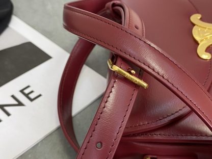 REPLICA CELINE BESACE CLEA IN SHINY CALFSKIN RED #3948 - Image 5