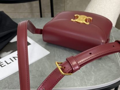 REPLICA CELINE BESACE CLEA IN SHINY CALFSKIN RED #3948 - Image 6