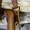 REPLICA CELINE SMALL CABAS VERTICAL IN TRIOMPHE CANVAS AND CALFSKIN 191542 WHITE #3967 - Image 4