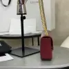REPLICA CELINE CHAIN SHOULDER BAG CLAUDE IN SHINY CALFSKIN RED #3942 - Image 13