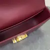 REPLICA CELINE CHAIN SHOULDER BAG CLAUDE IN SHINY CALFSKIN RED #3942 - Image 10