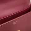 REPLICA CELINE CHAIN SHOULDER BAG CLAUDE IN SHINY CALFSKIN RED #3942 - Image 11