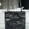 REPLICA CHANEL 22 MINI HANDBAG CALFSKIN BLACK & SLIVER HARDWARE 2025 #4043 - Image 3