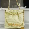 REPLICA CHANEL 22 MINI HANDBAG CALFSKIN LIGHT YELLOW 2025 #4040