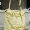 REPLICA CHANEL 22 MINI HANDBAG CALFSKIN LIGHT YELLOW 2025 #4040 - Image 3