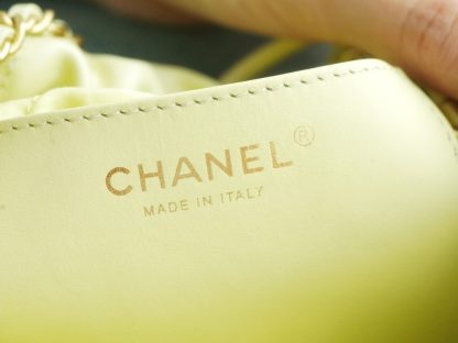 REPLICA CHANEL 22 MINI HANDBAG CALFSKIN LIGHT YELLOW 2025 #4040 - Image 12