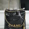 REPLICA CHANEL 22 MINI HANDBAG CALFSKIN BLACK 2025 #4039