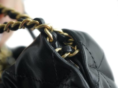 REPLICA CHANEL 22 MINI HANDBAG CALFSKIN BLACK 2025 #4039 - Image 12