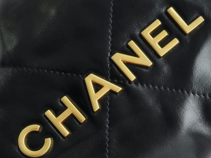 REPLICA CHANEL 22 MINI HANDBAG CALFSKIN BLACK 2025 #4039 - Image 13