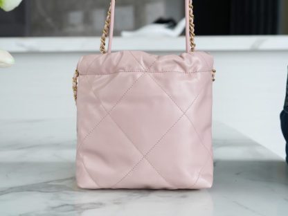 REPLICA CHANEL 22 MINI HANDBAG CALFSKIN LIGHT PINK 2025 #4038 - Image 5