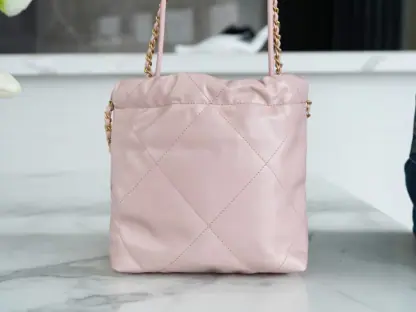 REPLICA CHANEL 22 MINI HANDBAG CALFSKIN LIGHT PINK 2025 #4038 - Image 5