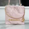 REPLICA CHANEL 22 MINI HANDBAG CALFSKIN LIGHT PINK 2025 #4038 - Image 6