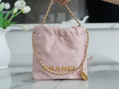 REPLICA CHANEL 22 MINI HANDBAG CALFSKIN LIGHT PINK 2025 #4038