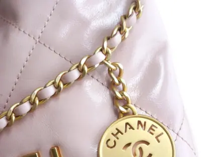 REPLICA CHANEL 22 MINI HANDBAG CALFSKIN LIGHT PINK 2025 #4038 - Image 10
