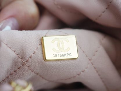 REPLICA CHANEL 22 MINI HANDBAG CALFSKIN LIGHT PINK 2025 #4038 - Image 12