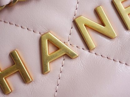REPLICA CHANEL 22 MINI HANDBAG CALFSKIN LIGHT PINK 2025 #4038 - Image 16