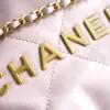 REPLICA CHANEL 22 MINI HANDBAG CALFSKIN LIGHT PINK 2025 #4038 - Image 17