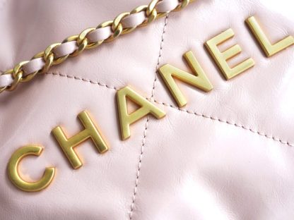 REPLICA CHANEL 22 MINI HANDBAG CALFSKIN LIGHT PINK 2025 #4038 - Image 17