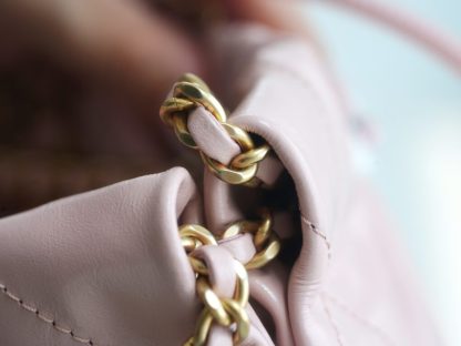REPLICA CHANEL 22 MINI HANDBAG CALFSKIN LIGHT PINK 2025 #4038 - Image 18