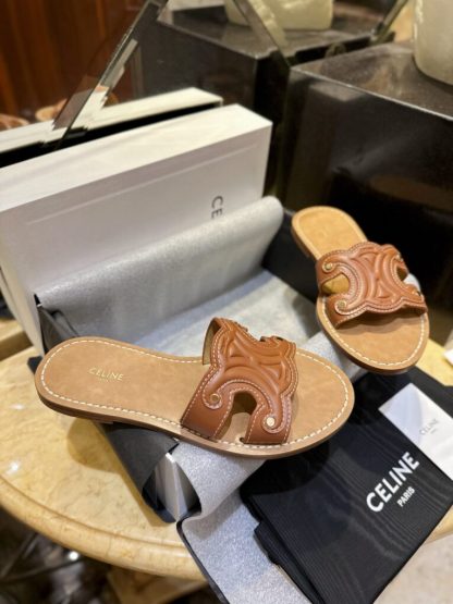 REPLICA CELINE TRIOMPHE MULE IN CALFSKIN #3926 - Image 11