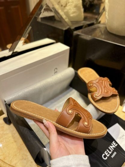 REPLICA CELINE TRIOMPHE MULE IN CALFSKIN #3926 - Image 12