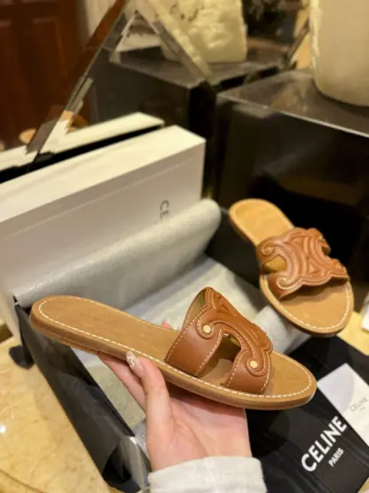 REPLICA CELINE TRIOMPHE MULE IN CALFSKIN #3926 - Image 12