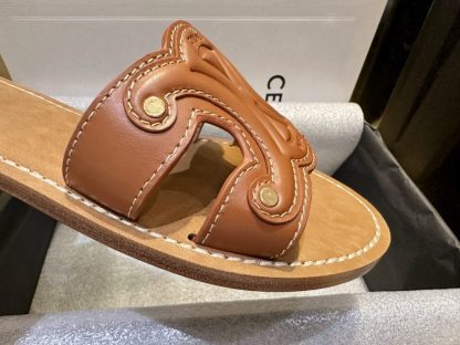REPLICA CELINE TRIOMPHE MULE IN CALFSKIN #3926 - Image 4