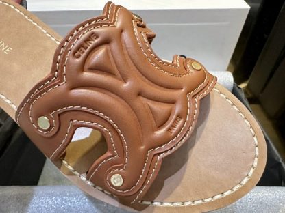 REPLICA CELINE TRIOMPHE MULE IN CALFSKIN #3926 - Image 5