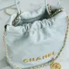 REPLICA CHANEL 22 MINI HANDBAG CALFSKIN LIGHT BLUE 2025 #4041 - Image 6