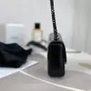 REPLICA CELINE CHAIN SHOULDER BAG CLAUDE IN SHINY CALFSKIN FULL BLACK #3939 - Image 13