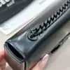REPLICA CELINE CHAIN SHOULDER BAG CLAUDE IN SHINY CALFSKIN FULL BLACK #3939 - Image 4