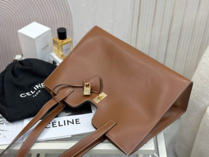 REPLICA CELINE CABAS 16 SOFT IN SMOOTH CALFSKIN IN TAN #3944 - Image 14