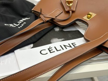 REPLICA CELINE CABAS 16 SOFT IN SMOOTH CALFSKIN IN TAN #3944 - Image 15
