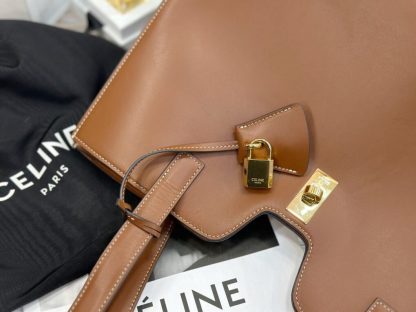 REPLICA CELINE CABAS 16 SOFT IN SMOOTH CALFSKIN IN TAN #3944 - Image 16