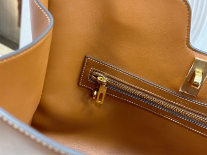 REPLICA CELINE CABAS 16 SOFT IN SMOOTH CALFSKIN IN TAN #3944 - Image 2