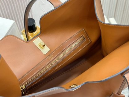 REPLICA CELINE CABAS 16 SOFT IN SMOOTH CALFSKIN IN TAN #3944 - Image 3