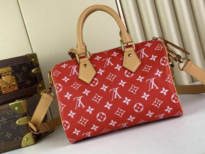  Louis Vuitton Speedy P9 Bandoulière 25 M24425 Red #3997 - Image 8