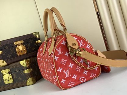  Louis Vuitton Speedy P9 Bandoulière 25 M24425 Red #3997 - Image 9
