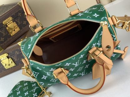  Louis Vuitton Speedy P9 Bandoulière 25 M24423 Green #3996 - Image 6