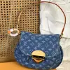  Louis Vuitton Monogram Denim Sunset Handbag M46829 #4097 - Image 4