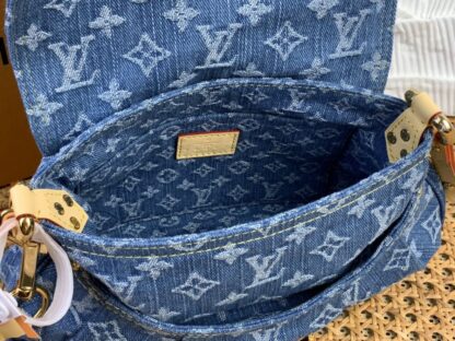  Louis Vuitton Monogram Denim Sunset Handbag M46829 #4097 - Image 2