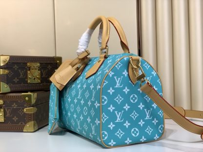  Louis Vuitton Speedy P9 Bandoulière 25 M11561 Turquoise #3992 - Image 2