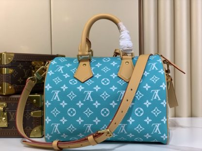  Louis Vuitton Speedy P9 Bandoulière 25 M11561 Turquoise #3992 - Image 5