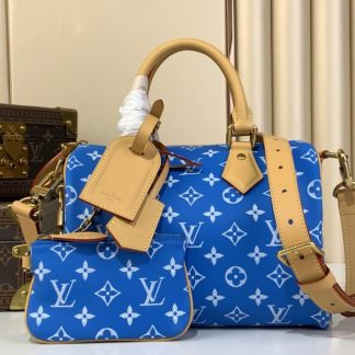 Replica Louis Vuitton Speedy P9 Bandoulière 25 M24424 Blue #3995