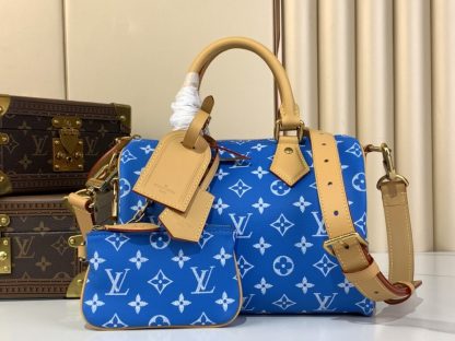 Replica Louis Vuitton Speedy P9 Bandoulière 25 M24424 Blue #3995
