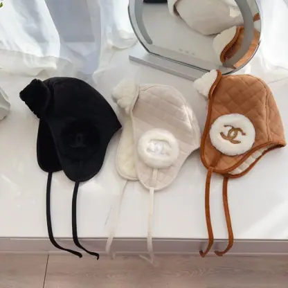  CHANEL Lambskin Skiing Hat Black 2025 #4081 - Image 10