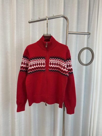Replica Loro Piana Alpe Pile Bomber Jumper Zipper Knitwear #3990