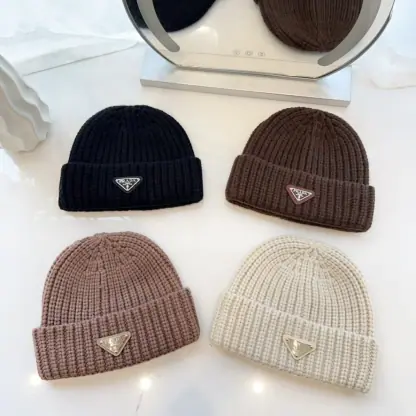  Prada Wool and cashmere beanie Hat #4092 - Image 7