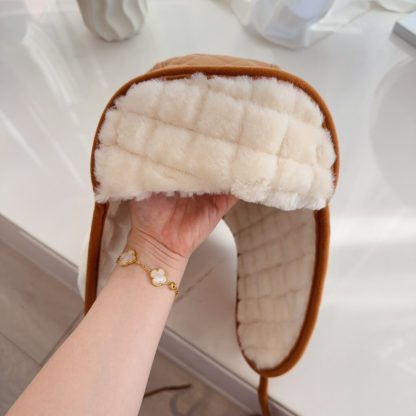  CHANEL Lambskin Skiing Hat Beige 2025 #4080 - Image 4